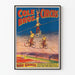 Vintage-Poster Cole Bros Circus - Die großen Verkleideten auf dem Draht