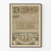 Vintage holländisches Poster 1893 Dekorativ für künstlerische Wanddekoration