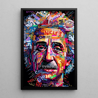 Street Art Bild - Moderne Mosaik von Einstein