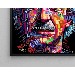 Street Art Bild - Moderne Mosaik von Einstein