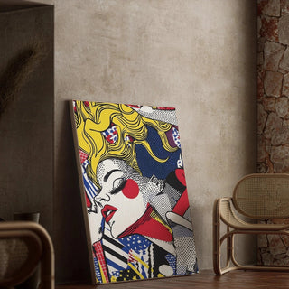 Pop-Art-Gemälde, betitelt - Schönheit in Bewegung | Kunstdruck Wanddekoration Gemälde Poster Kopie