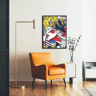 Pop-Art-Gemälde, betitelt - Schönheit in Bewegung | Kunstdruck Wanddekoration Gemälde Poster Kopie