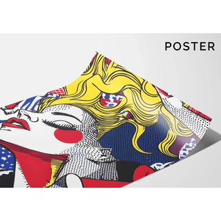 Pop-Art-Gemälde, betitelt - Schönheit in Bewegung | Kunstdruck Wanddekoration Gemälde Poster Kopie