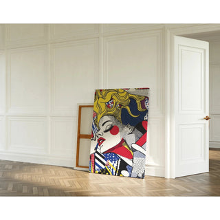 Pop-Art-Gemälde, betitelt - Schönheit in Bewegung | Kunstdruck Wanddekoration Gemälde Poster Kopie