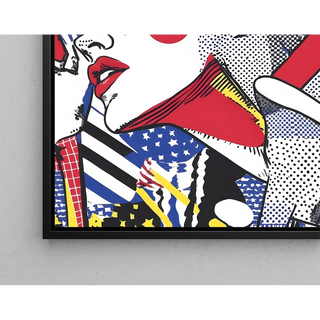 Pop-Art-Gemälde, betitelt - Schönheit in Bewegung | Kunstdruck Wanddekoration Gemälde Poster Kopie