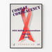Vintage-Poster zur HIV/AIDS-Prävention Kampf gegen Selbstzufriedenheit