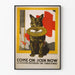 Vintage-Poster Come On Join Now für Wanddekoration