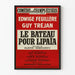 Theaterplakat Le Bateau für Lipaïa - Komödie der Champs-Élysées