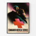 Vintage-Wandposter des Medizinischen Kommandoservices