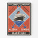 Vintage-Poster der Compagnie Générale Transatlantique - Algerien und Tunesien über Marseille