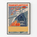 Vintage-Poster der Compagnie Générale Transatlantique – Maritime Wanddekoration