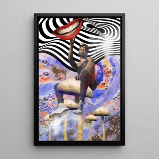 Street Art Tabelle - Psychedelische Gelassenheit