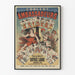 Vintage-Poster Konzert Ambassadeurs mit Spielkarten-Illustrationen