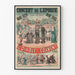 Vintage-Poster Der Teufel im Kloster - Konzert der Epoche Boulevard Beaumarchais