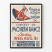 Vintage-Poster für Modernen Tanzkonzert mit Myra Kinch in Hollywood
