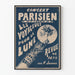 Plakat des Pariser Konzerts Die Reisenden zum Mond – Vintage-Wanddekoration