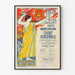 Vintage-Poster des Internationalen Wettbewerbs für Ensemble-Gesang – Stadt Liège 1895