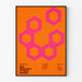 Moderner Poster Konferenz Zellsekretion Orange und Rosa