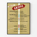 Vintage-Therapieposter gegen die Grippe