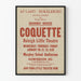 Vintage-Poster des Coquette-Theaters Raleigh Little Theatre