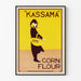 Vintage-Poster Kassama Maismehl Wanddekoration im Retro-Stil