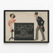 Vintage-Werbeplakat Corsets Obersky — gerahmtes Bild an der Wand