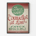 Vintage-Poster von Mr. George Barnes - Rechtsberater