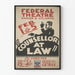 Vintage-Poster Counsellor at Law Federal Theatre