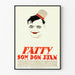 Vintage-Poster Fatty som Don Juan