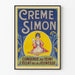 Vintage-Poster Crème Simon Jugendglanz