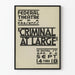 Vintage-Poster Federal Theatre - Criminal At Large