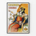Vintage-Werbeplakat Cusenier Cognac Wanddekoration