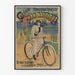 Vintage-Poster französische Herstellung Fahrräder des Wasserfahrzeugs in Paris