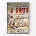 Vintage-Poster Französische Cycles Hurtu Paris