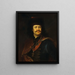Portrait des Prinzen Ferenc Rákóczi II - Adam Mányoki — gerahmtes Bild an der Wand