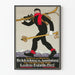 Vintage-Poster mit Skibekleidung und Ausrüstung von Loden-Fabrik Frey