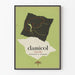 Vintage-Werbeplakat Damicol – Retro-Medizinische Wanddekoration