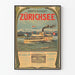 Vintage-Poster Dampfschifffahrt Zürichsee - Poster Dampfschiff auf dem Zürichsee