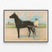 Poster Dan Patch Rennpferd im Sulky — gerahmtes Bild an der Wand