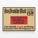 Vintage-Poster Das Deutsche Blatt - Deutsche Werbung in Schwarz und Rot — gerahmtes Bild an der Wand