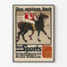 Vintage-Poster Das Goldene Buch des Sports mit Reitern zu Pferd