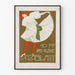 Vintage-Poster Das Kleine Witzblatt mit Tänzerin in weißem Kleid