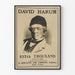Vintage Wandposter Porträt David Harum 1902