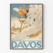 Vintage-Poster Davos Wintersport