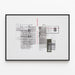 Typografisches Design-Poster der best gepflegten Bücher 1986 — gerahmtes Bild an der Wand