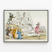 Historischer alter Poster De Groote Expeditie – Satirische historische Illustration — gerahmtes Bild an der Wand