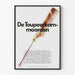 Vintage Werbeplakat De Toupeerkammoorden mit blutiger Kamm