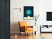 Dekoratives Poster Deep Space Atomic Clock Blau NASA