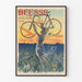 Vintage-Poster Göttin 16 Rue Halévy Paris – Wanddekoration Retro-Fahrrad