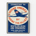 Vintage-Poster Verteidigung Amerikas durch Unterstützung der Alliierten